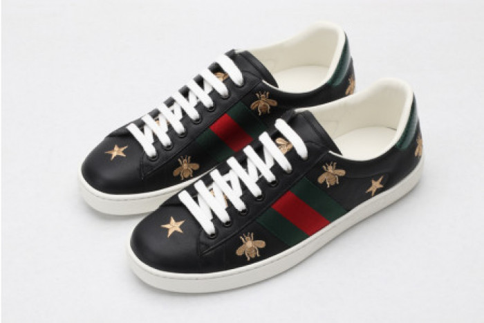 TB GUCC ACE EMBROIDERED LOW-TOP SNEAKER 386750 A38F0 1079