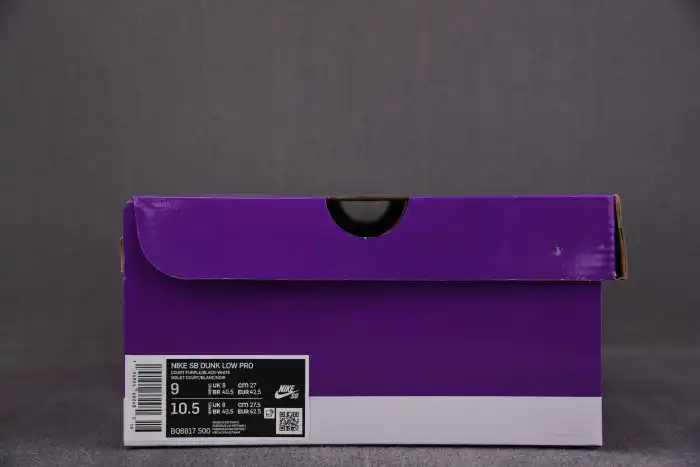 Rep LY Nike SB Dunk Low Court Purple BQ6817-500