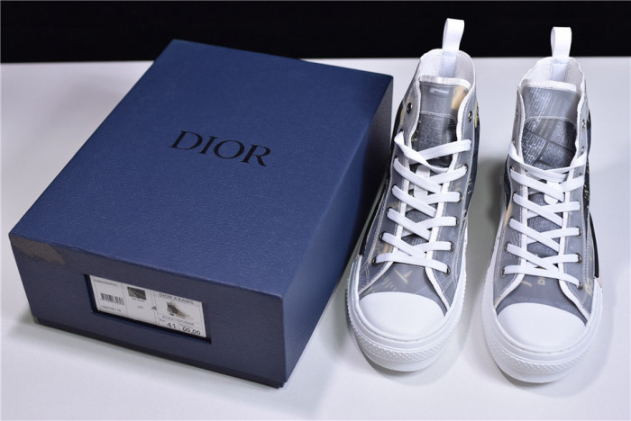 TB DR B23 Oblique High Top Sneakers