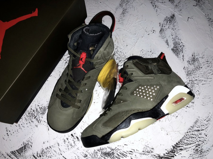 TB Travis Scott x Air Jordan 6 Medium Olive CN1084-200