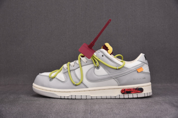 TB OFF-WHITE X NIKE DUNK LOW THE 50 WHITE GREY DM1602-106