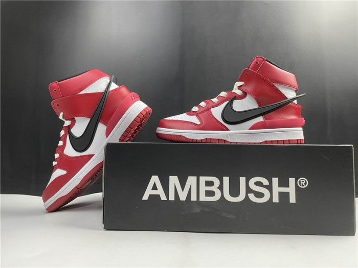 KICKWHO NIKE SB DUNK HIGH AMBUSH RED CU7544-102