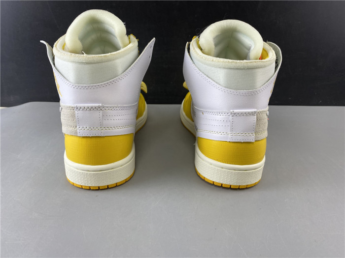 TB Air Jordan 1 x Off-White NRG White Dark Powder Yellow-Cone AQ0818-149