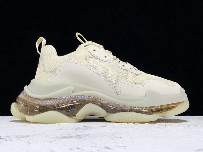 TB BLCG Triple S Clear Sole Beige 541624 W09O1 9005