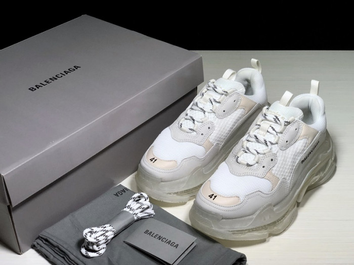 TB BLCG Triple S Clear Sole White 541624 W09E1 9000