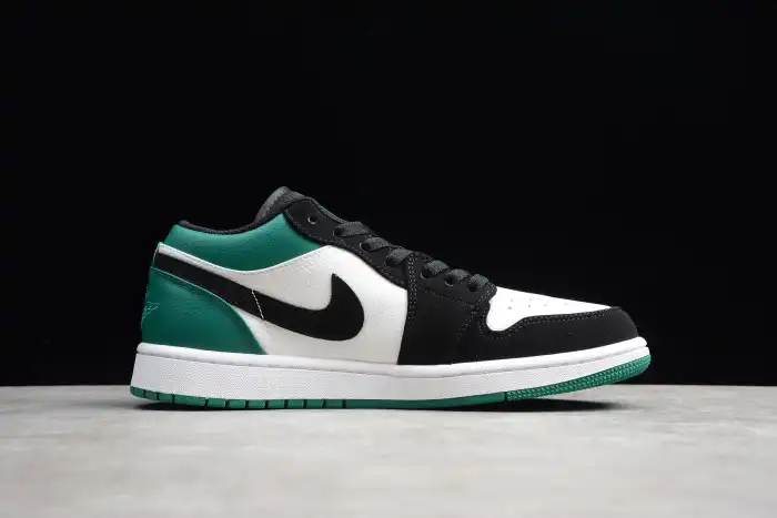 Kicked Out Shoe Store Air Jordan 1 Low White Black Mystic Green 553558-113