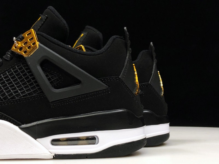 TB Air Jordan 4 Royalty Black Metallic Gold-White 308497-032