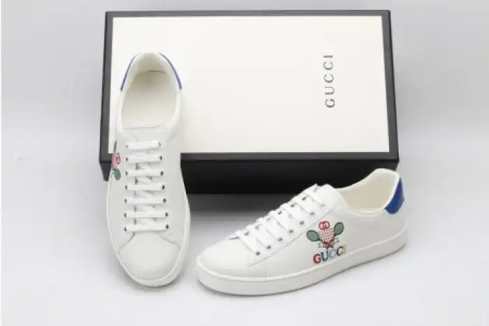 Reps LY GUCC ACE EMBROIDERED LOW-TOP SNEAKER 603696 AY070 9096