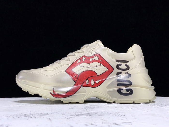 KICKWHO GUCC Rhyton Sneaker With Mouth Print 552089 A9L00 9522