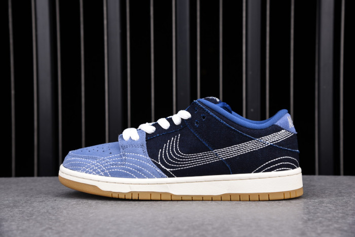 TB Nike SB Dunk Low Denim Sashiko CV0316-400