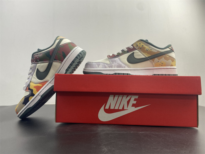 KICKWHO Nike Dunk Low SE Sail Multi-Camo DH0957-100