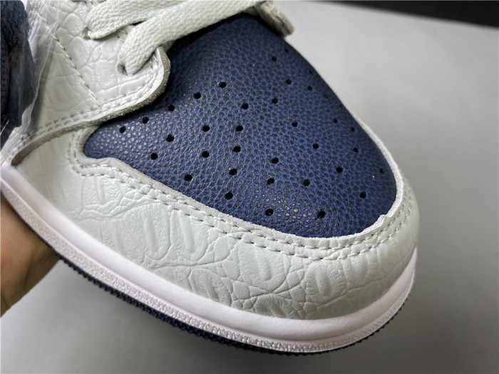 TB Air Jordan 1 Grey Navy Blue CW8576-200