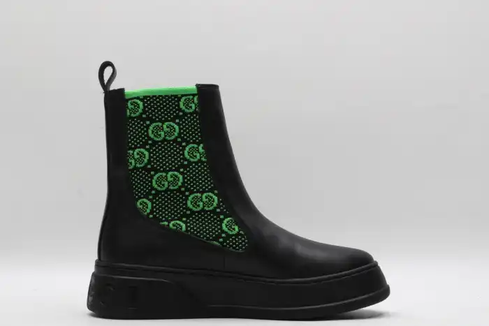 Rep LY GUCC Women's boot with GG jersey