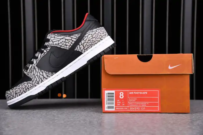 Cheap LY Nike Dunk SB Low Black Cement (2002) 304292-131