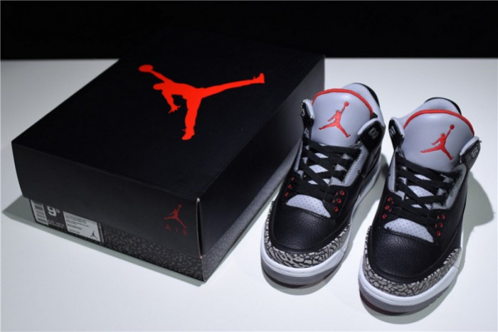 KICKWHO Air Jordan 3 Black Cement 854262-001