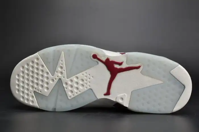 Cheap Air Jordan 6 Retro Maroon white 384664-116