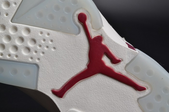 TB Air Jordan 6 Retro Maroon white 384664-116