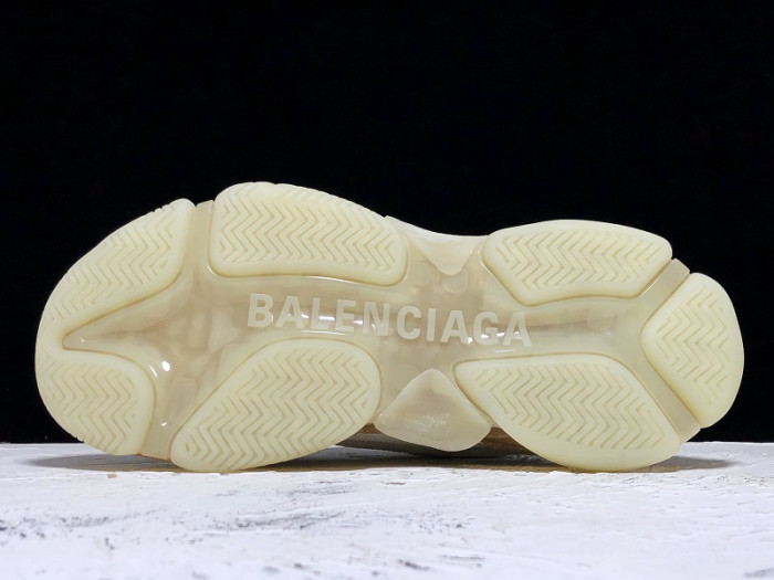 TB BLCG Triple S Clear Sole Beige 541624 W09O1 9005