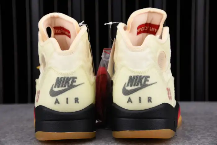 1:1 HYPE Jordan 5 Retro OFF-WHITE Sail DH8565-100