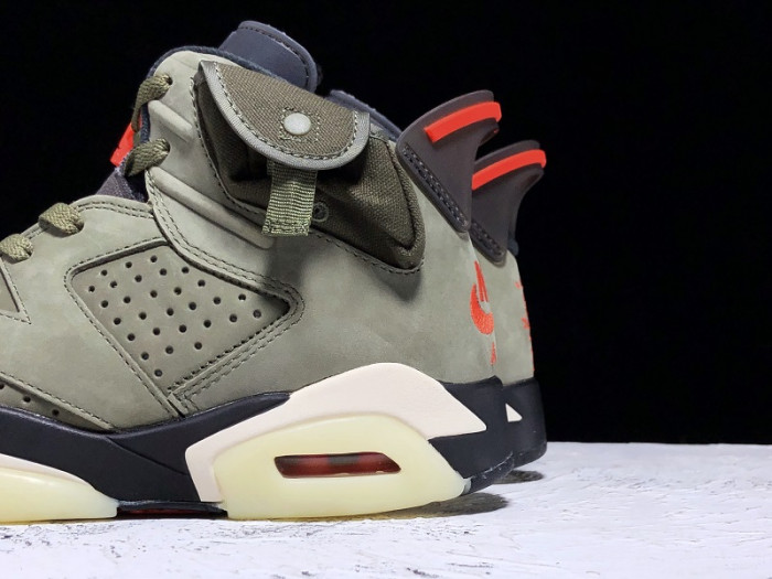 TB Travis Scott x Air Jordan 6 Medium Olive CN1084-200