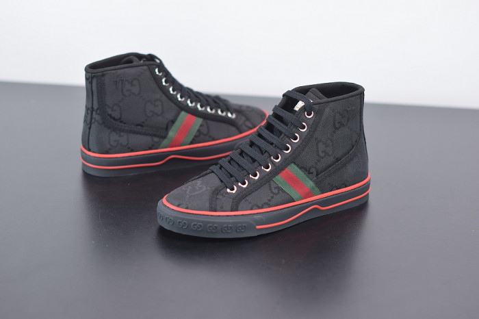 TB GUCC Tennis 1977 Print Sneaker BLACK 553385 DOPEO 1977