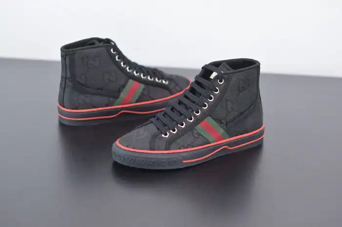 Bmlin GUCC Tennis 1977 Print Sneaker BLACK 553385 DOPEO 1977