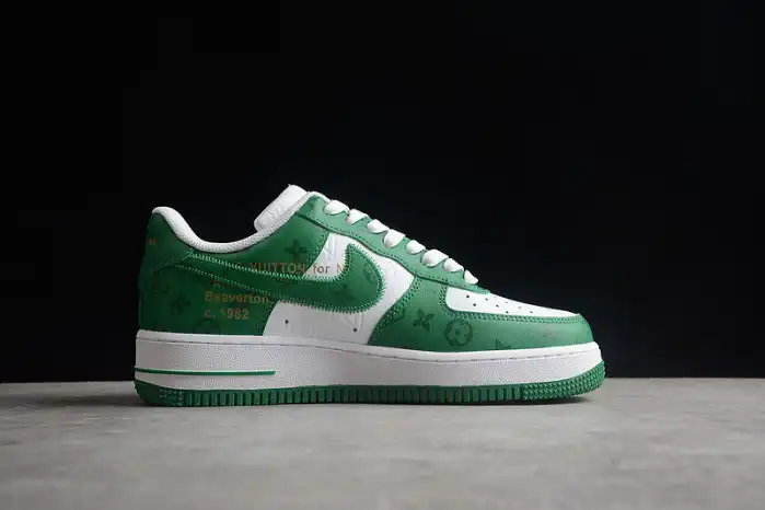 Bmlin Louis Vuitton Nike Air Force 1 Low By Virgil Abloh White Green MS 0232