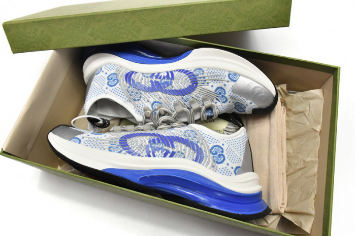 KICKWHO Gucc Run Sneakers White Blue