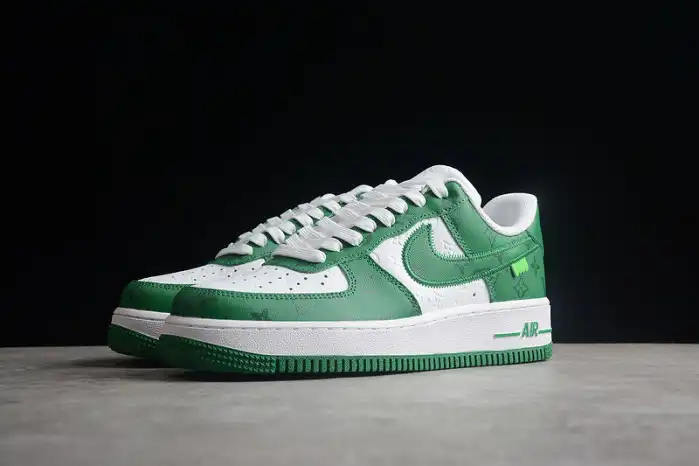 Bmlin Louis Vuitton Nike Air Force 1 Low By Virgil Abloh White Green MS 0232