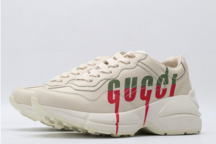 KICKWHO GUCC RHYTON LEATHER SNEAKER