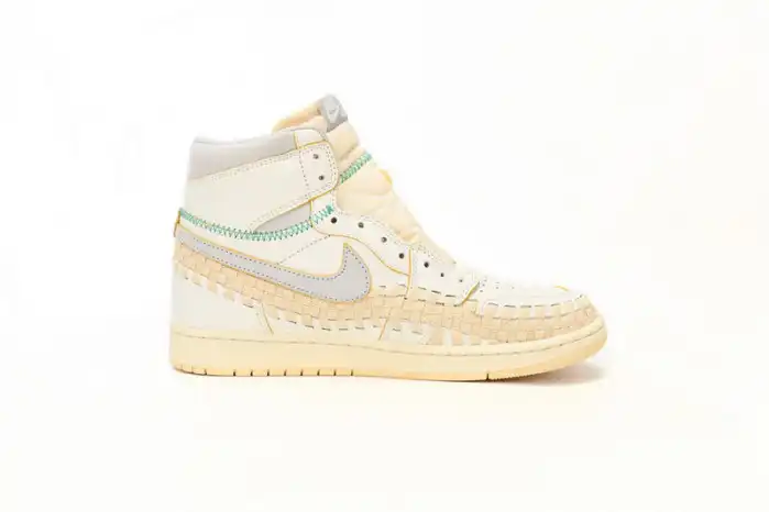 Cheap Jordan 1 Retro High OG SP Union Bephie's Beauty Supply Woven Sail FD2565-100