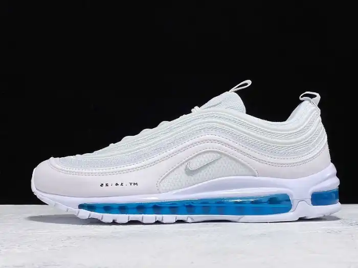 Husky MSCHF X INRI X NIKE AIR MAX 97 'JESUS SHOES' CUSTOM WHITE BLUE 921826-101JSUS