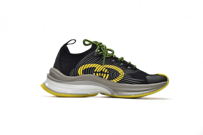 KICKWHO Gucc Run Sneakers Black Yellow