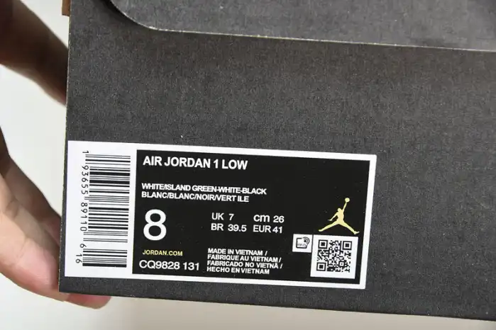 Rep Air Jordan 1 Low Island Green CQ9828-131