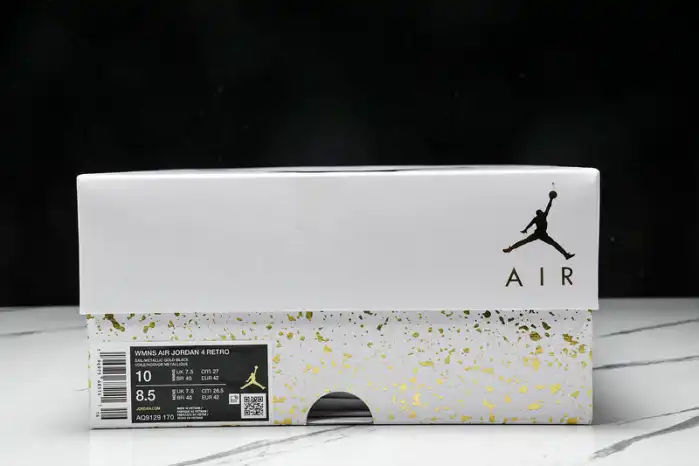 Bmlin Jordan 4 Retro Metallic Gold AQ9129-170