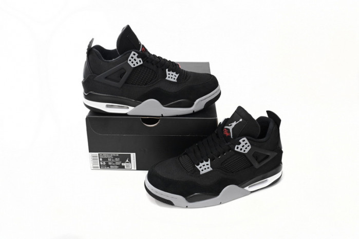 TB Air Jordan 4 Black Canvas DH7138-006