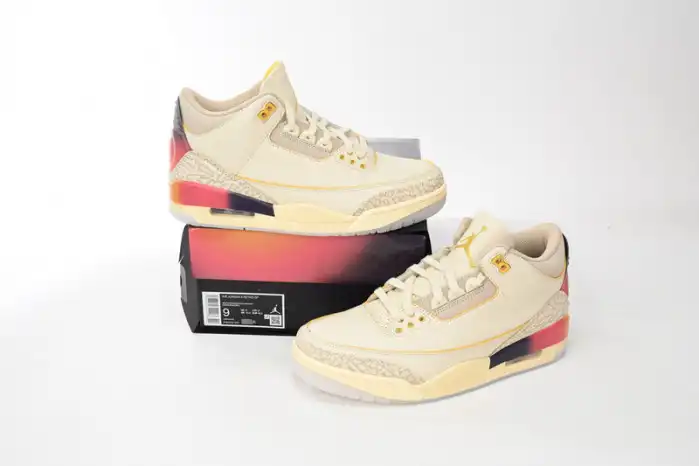 Reps HYPE J Balvin x Air Jordan 3 Medellin Sunset FN0344-901