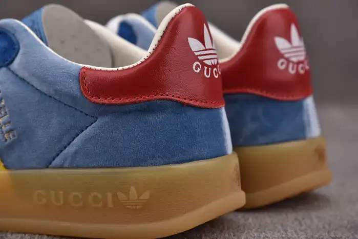 Cheap LY Adidas x Gucci Gazelle Sneaker Blue