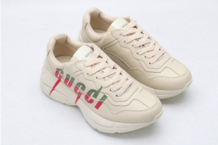 KICKWHO GUCC RHYTON LEATHER SNEAKER