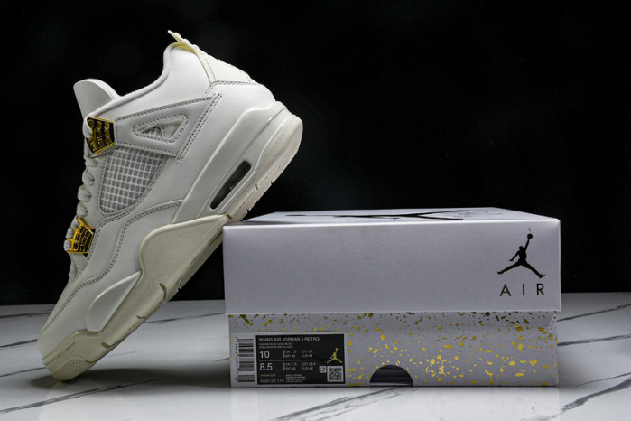 KICKWHO Jordan 4 Retro Metallic Gold AQ9129-170