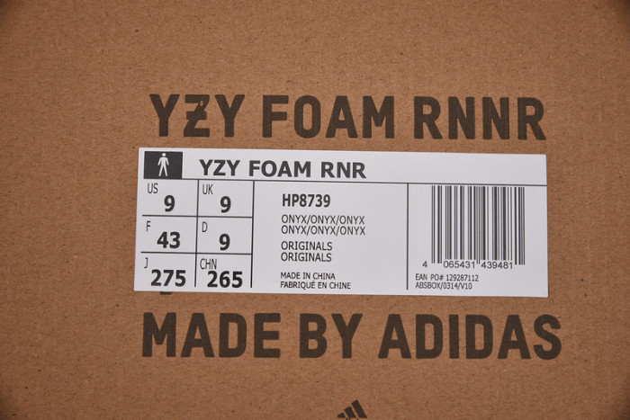 KICKWHO Adidas Yeezy Foam RNNR Onyx HP8739