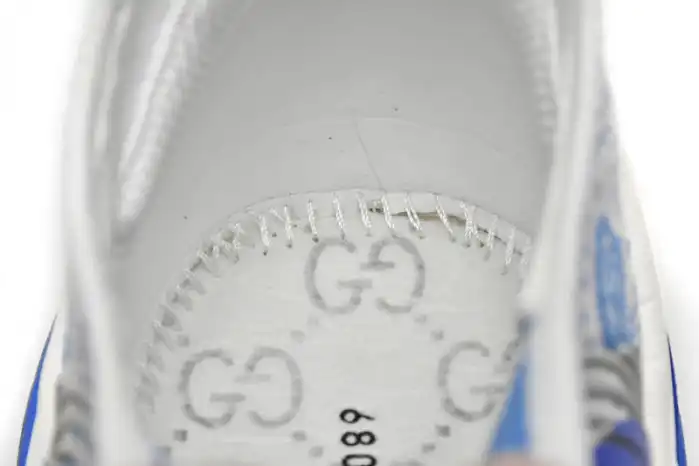 Cheap LY Gucc Run Sneakers White Blue