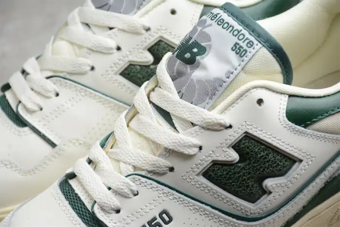 Bmlin Shoes New Balance 550 Aime Leon Dore White Green BB550ALD