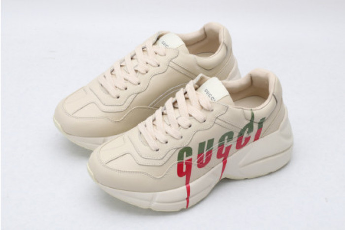 KICKWHO GUCC RHYTON LEATHER SNEAKER