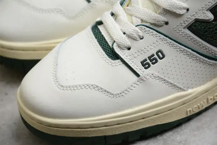 Bmlin Shoes New Balance 550 Aime Leon Dore White Green BB550ALD