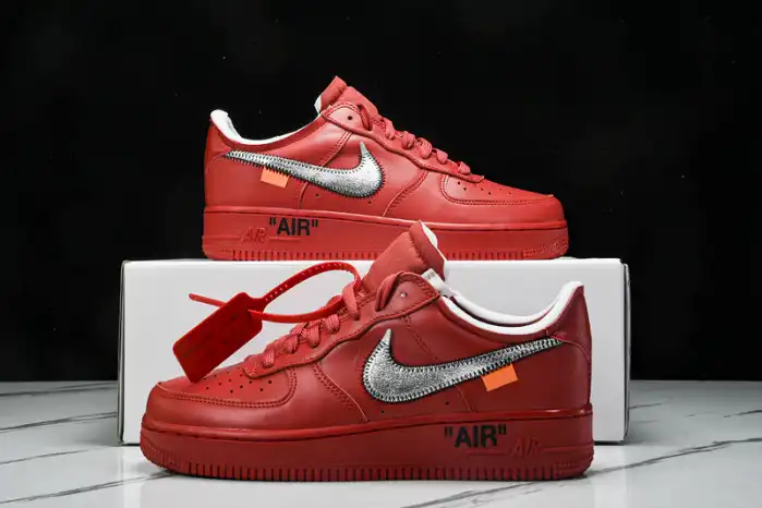 Bmlin Nike Air Force 1 Low Off-White Red AO4297-600