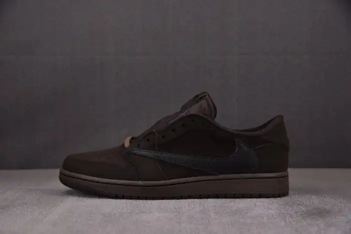 LUCY Travis Scott x Air Jordan 1 Low OG Velvet Brown DM7866-202