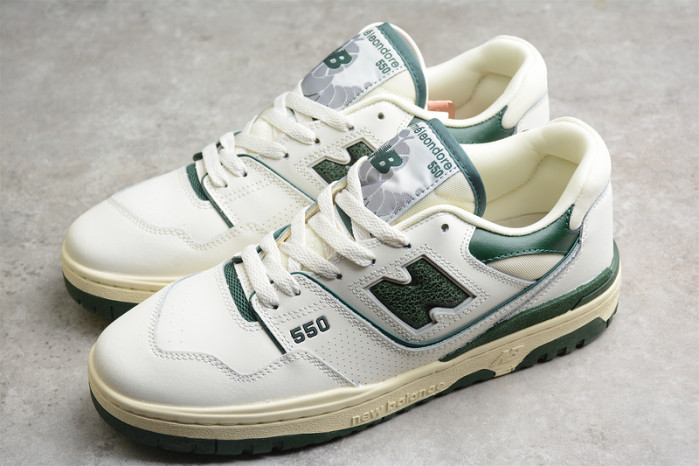 TB New Balance 550 Aime Leon Dore White Green BB550ALD