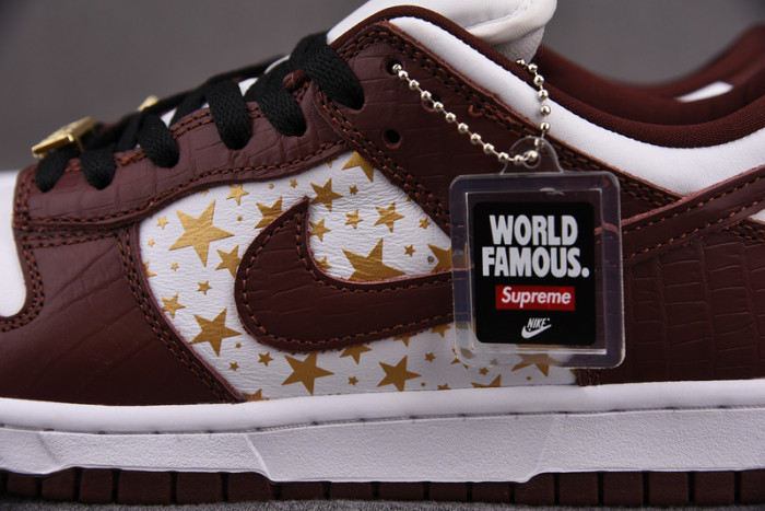 KICKWHO Nike SB Dunk Low Supre* Stars Barkroot Brown (2021) DH3228-103