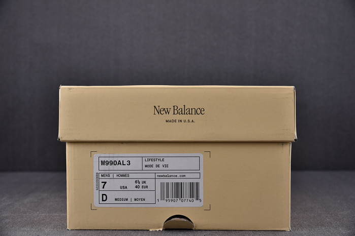 TB New Balance 990v3 MiUSA Teddy Santis Sea Salt M990AL3